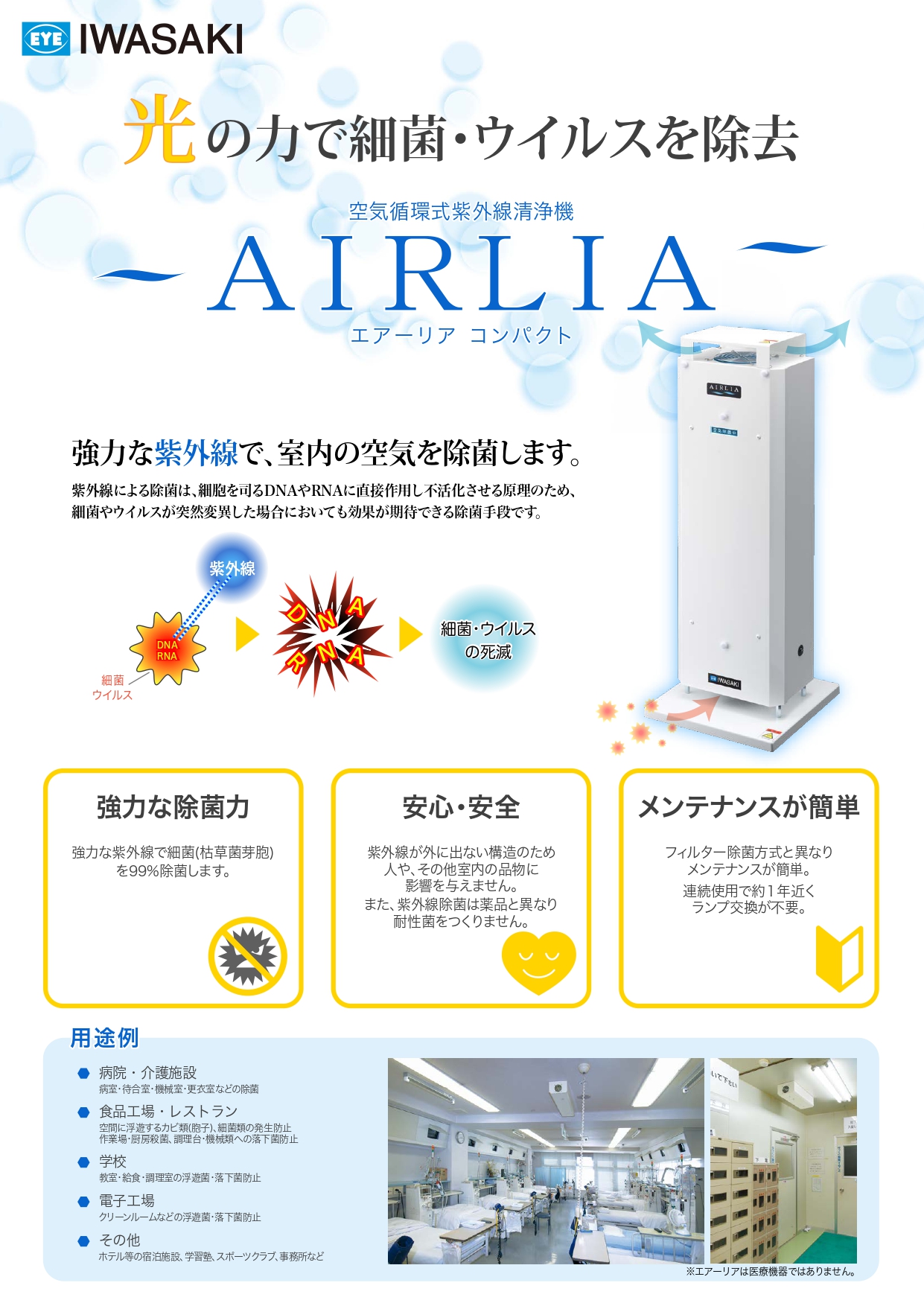 空気循環式紫外線清浄機 のご案内 | 清水工機株式会社 | 甲府支店